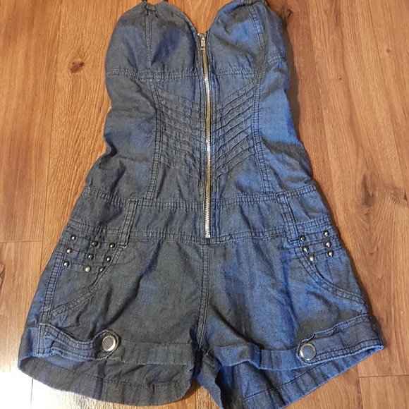 XCESO, Denim Romper - Picture 2 of 6
